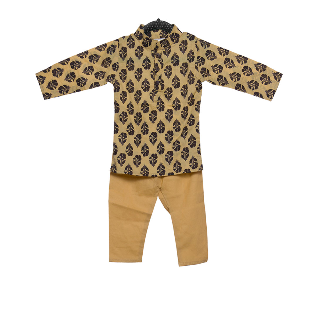 Beige Cotton Print