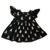 black ikat frock