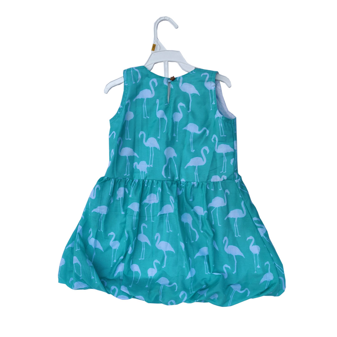 blue flamingo back