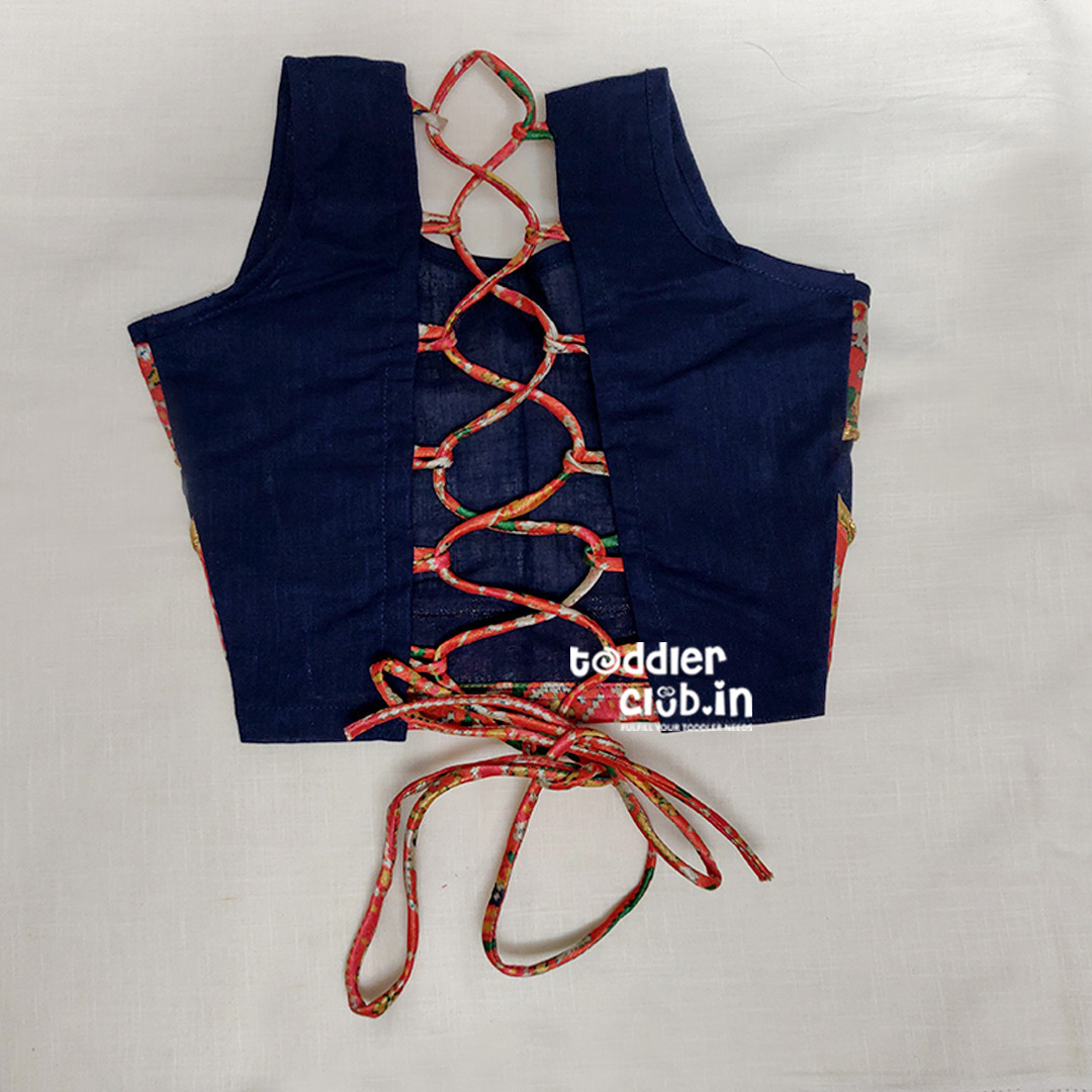 blue blouse back pattern