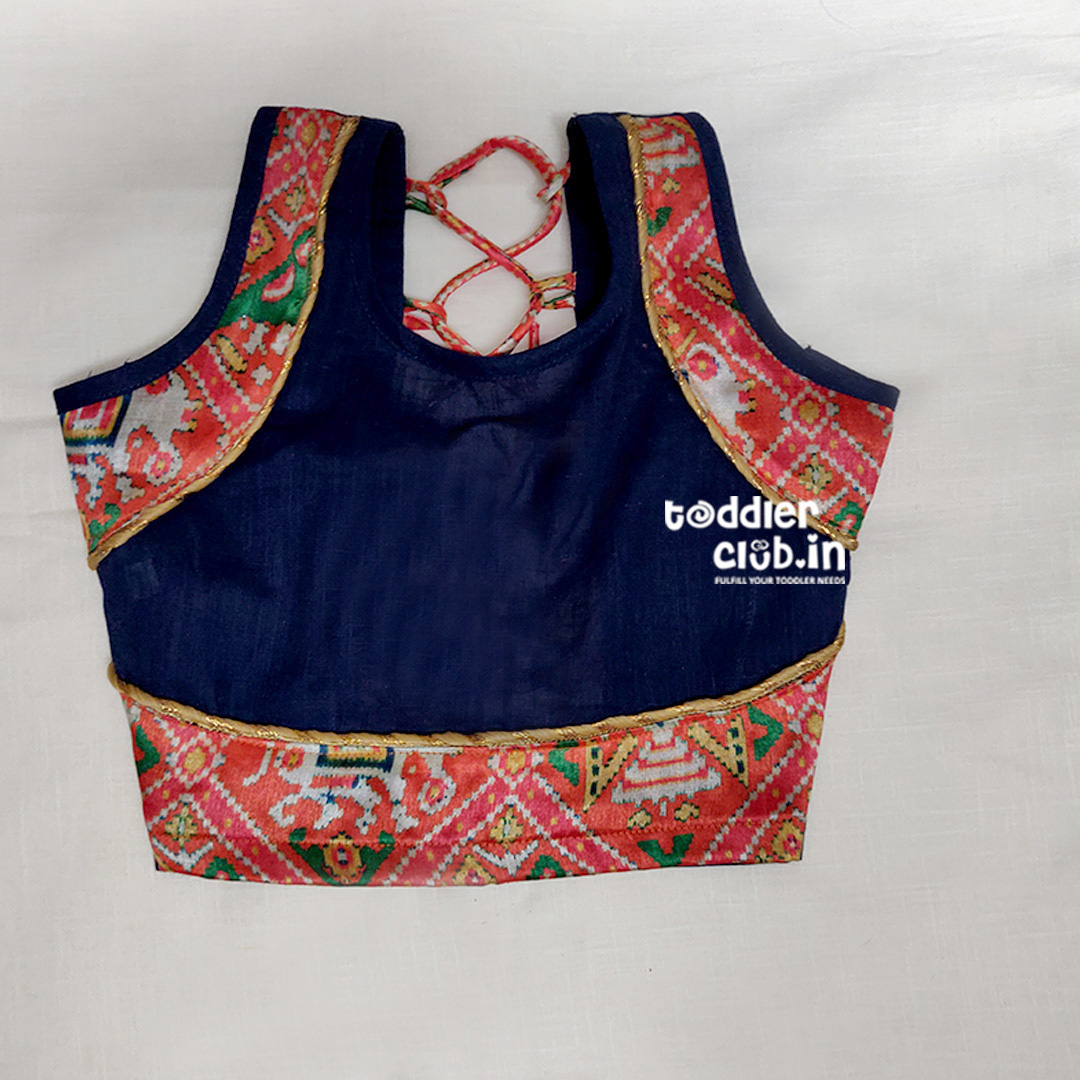 blue blouse front pattern
