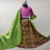 magenta green floral01