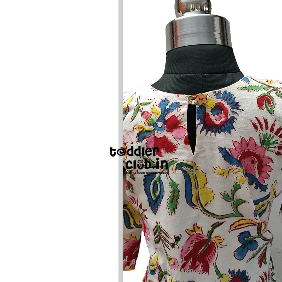 White Kurta | Yellow Tulip Salwar suit