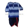 Boys Blue Ikat Short Kurta