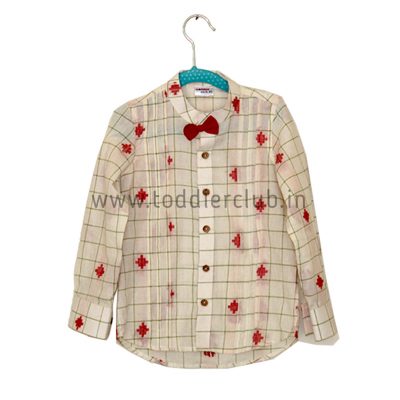 Offwhite green south checks shirt