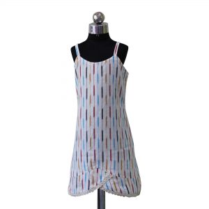 White Mount Sooth Ikat Dress